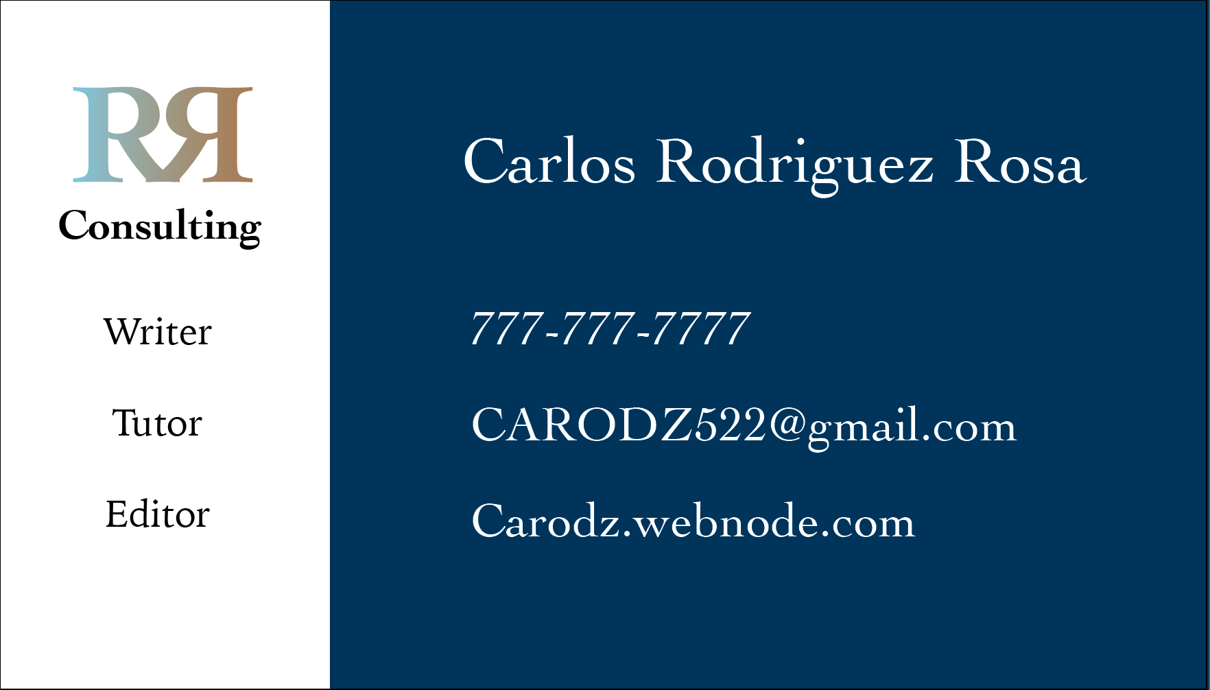 Professional Business Card