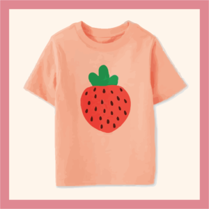 girls strawberry t-shirt