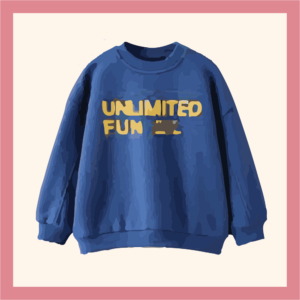 unlimited fun blue sweatshirt