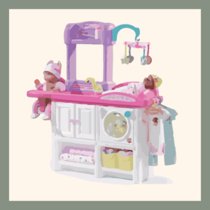 Play-pretend baby changing table