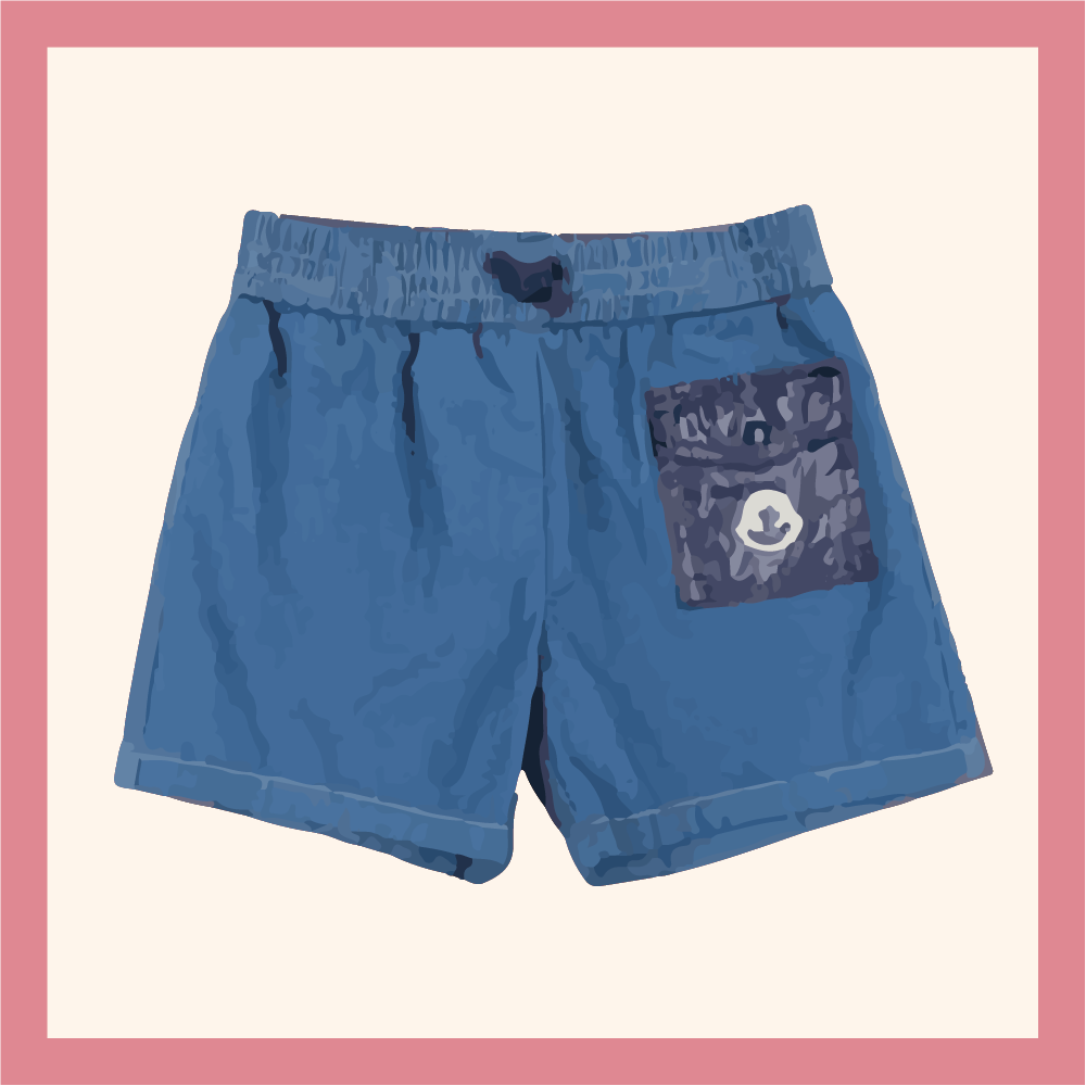 blue short