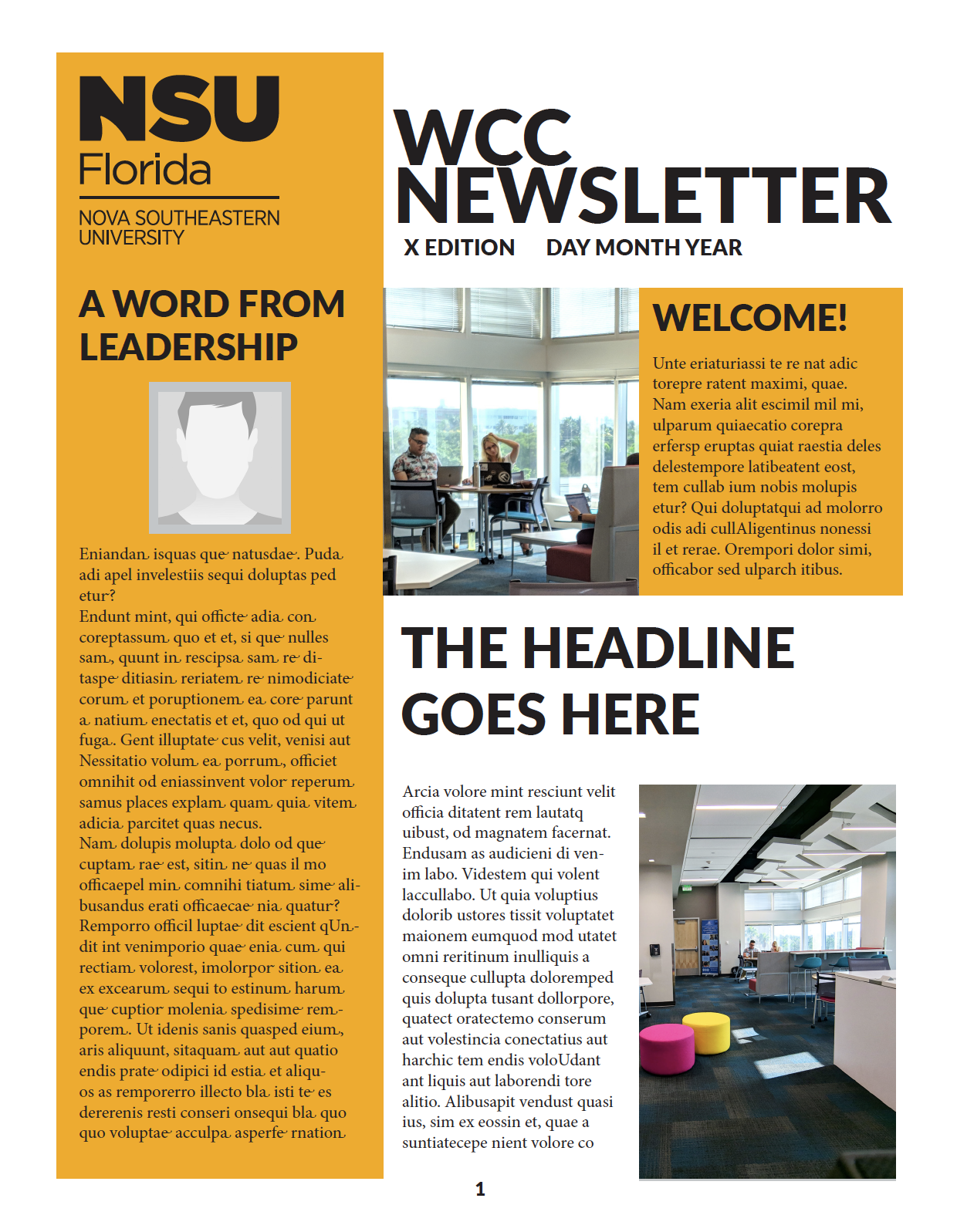 WCC Newsletter Template