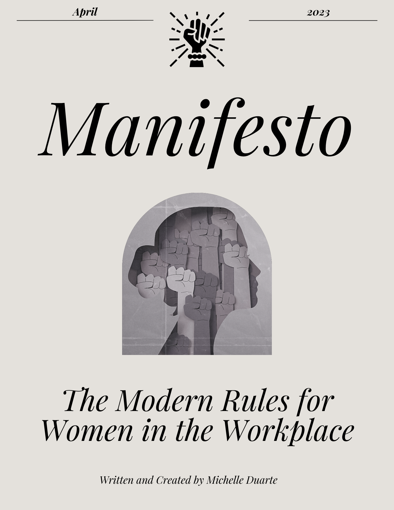 A Manifesto: The Modern Rules for Women in the Workplace